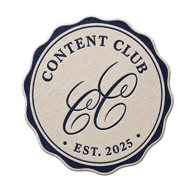 Печать клуба Content Club, основан в 2025 году